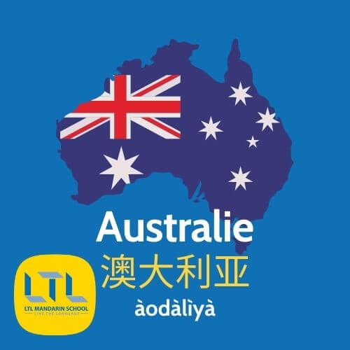 Noms de lieux en chinois Australie