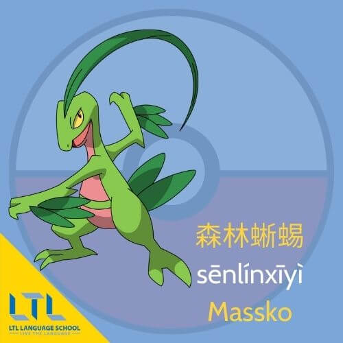 Pokémon en chinois : 