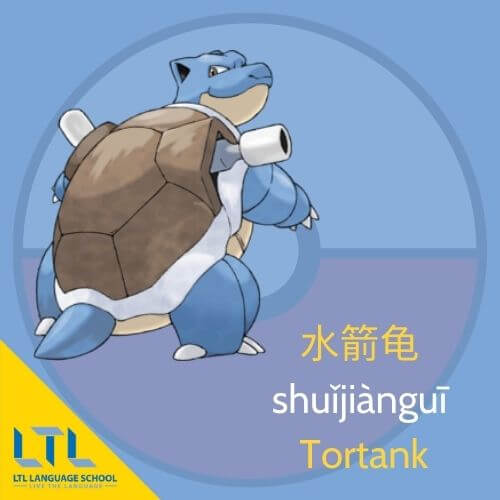 Pokémon en chinois : Tortank