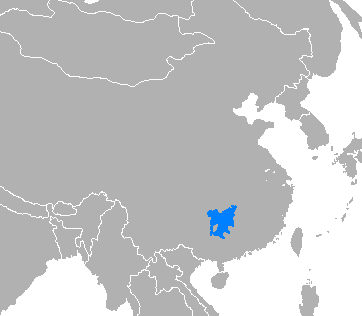 langues en Chine : localisation du dialecte Xiang
